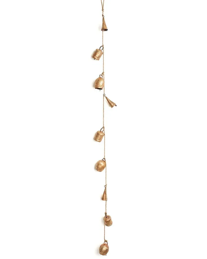 Rustic Bell Hanging Garland - Hand Tuned - Gold image