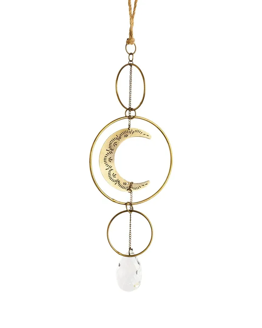 Surya Crescent Moon Suncatcher - Brass image