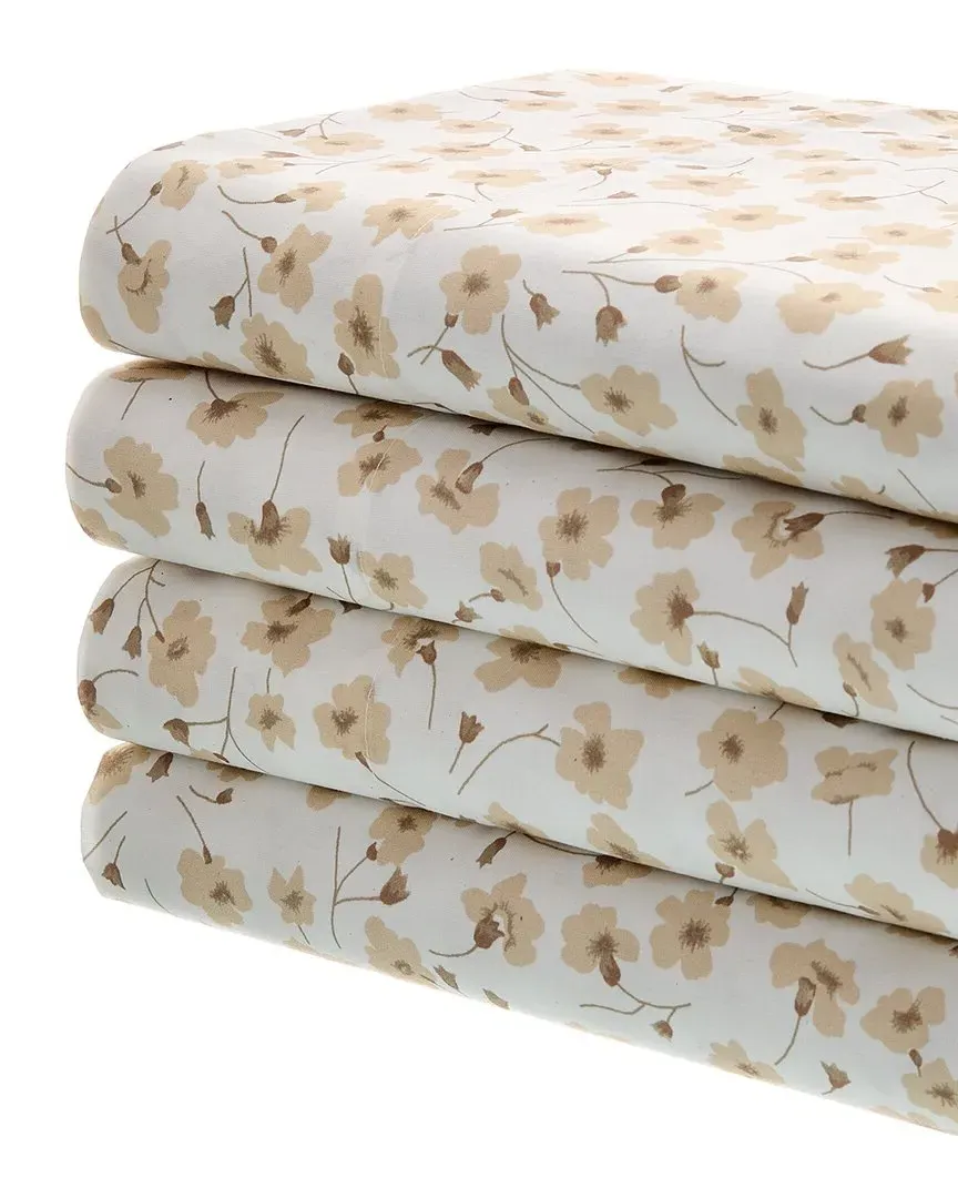 200 Thread Count 4pc Sheet Set - Taupe, Cotton