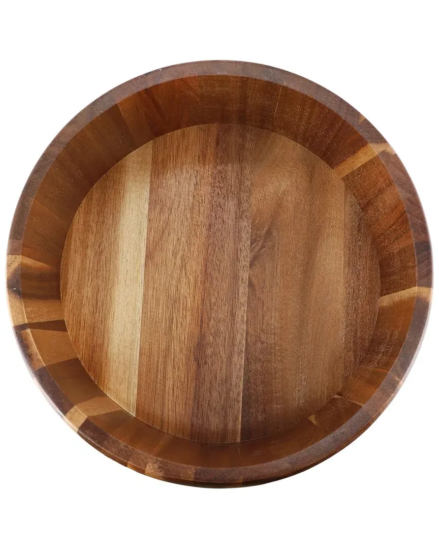 9.75in Salad Bowl - Light Brown, Acacia Wood
