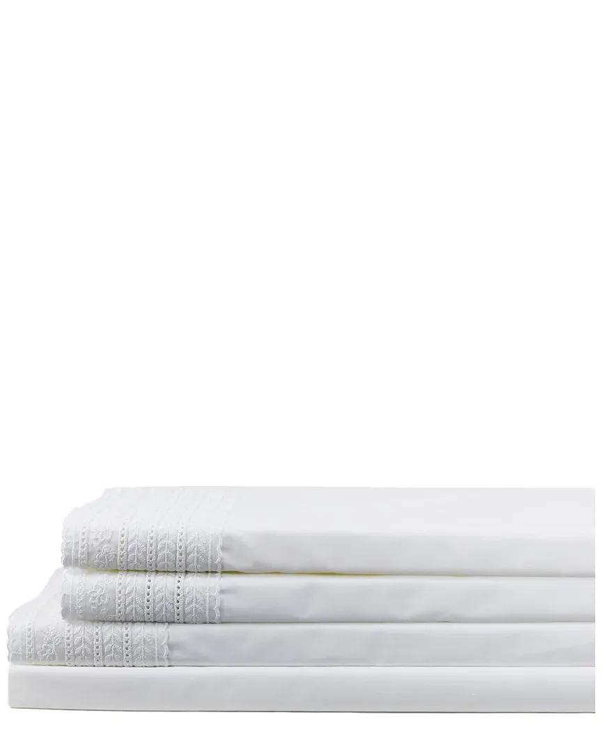 Elizabeth Lace Pillowcases - White, Cotton image