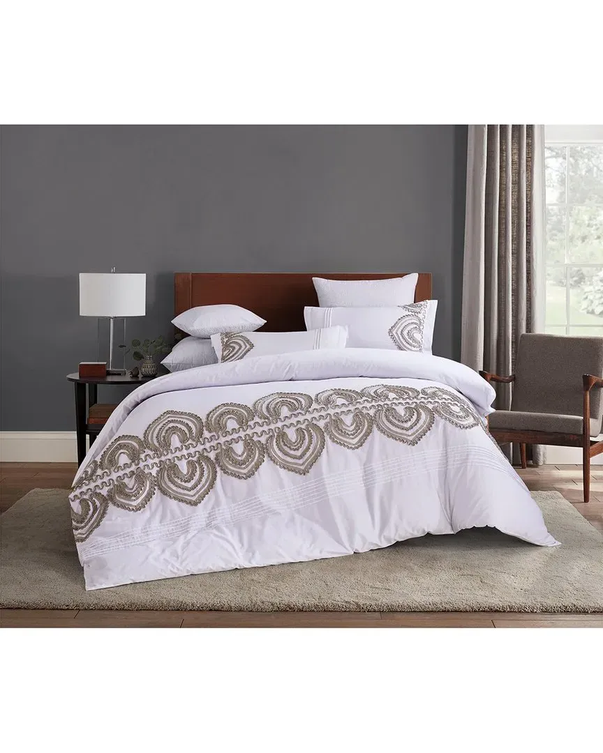 Padma Embroidery Cotton Duvet Set - Grey image
