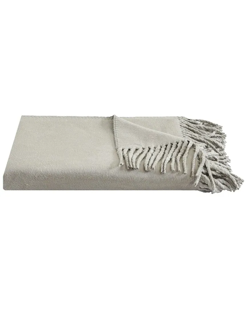 Plaza Silk-Blend Throw - Gray image