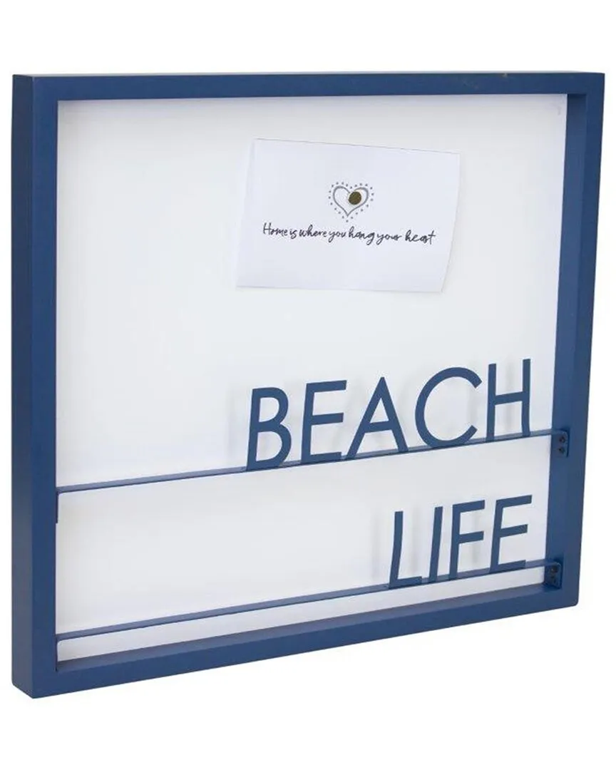 Beach Life Square Magnetic Memo Board - Blue image