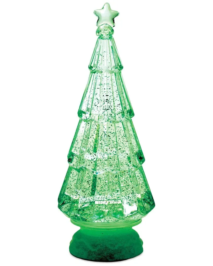 LED Christmas Tree with Star Accent - Green, Plastic image