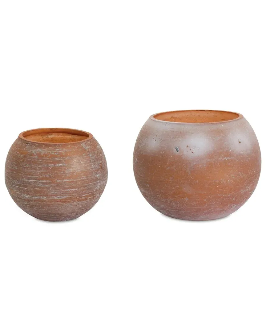 Set of 2 Brushed Glass Votive Candle Holders - Pink image