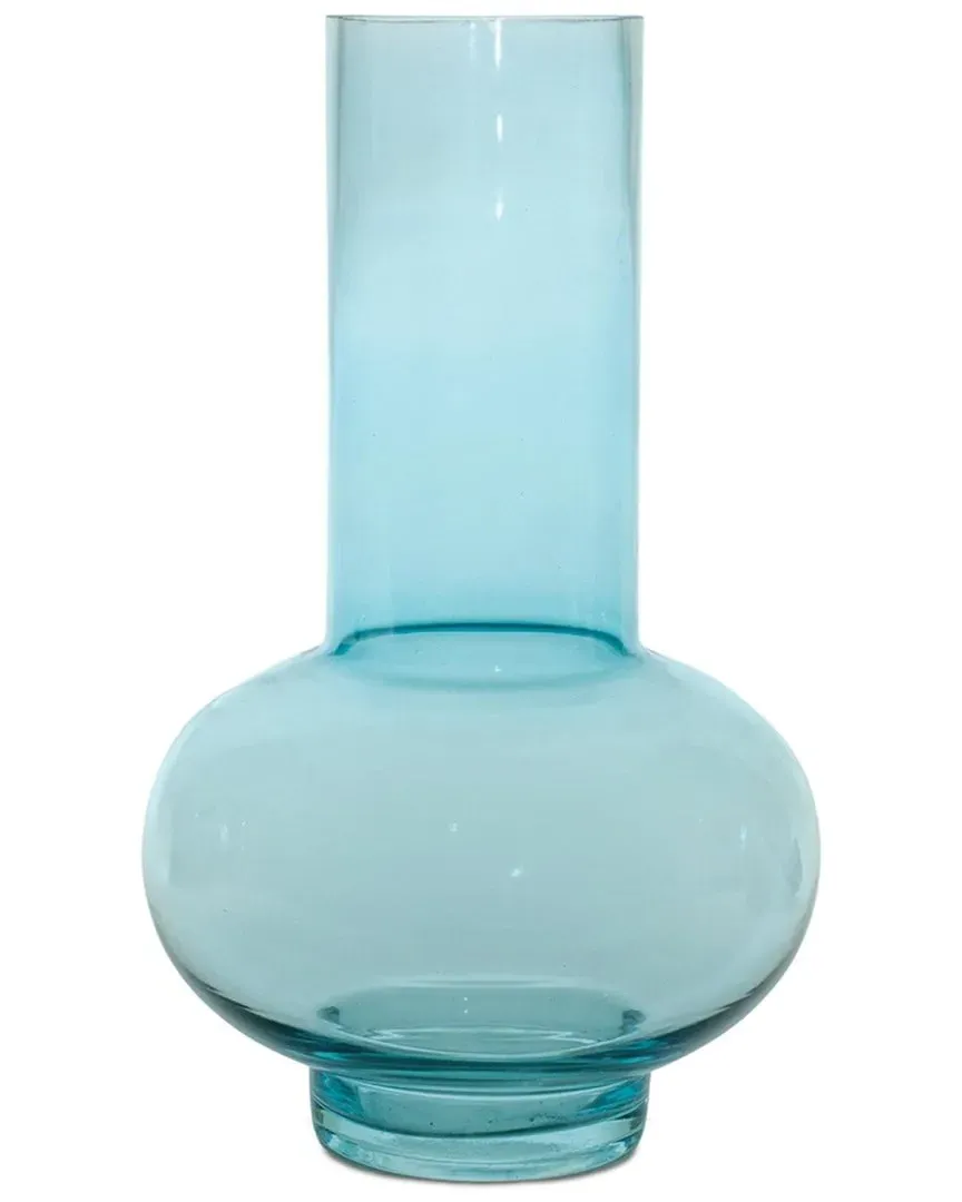 Set of 2 Glass Vases - Blue