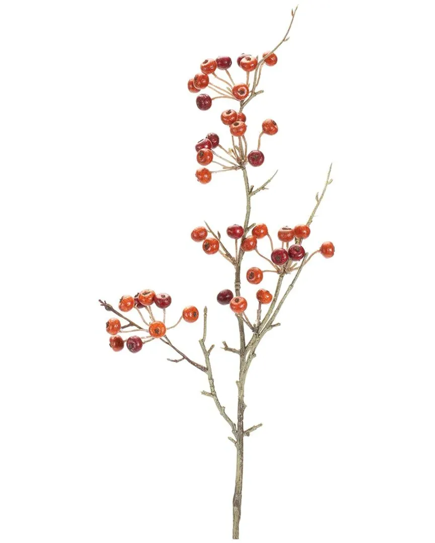Set of 6 Berry Pod Spray - Red