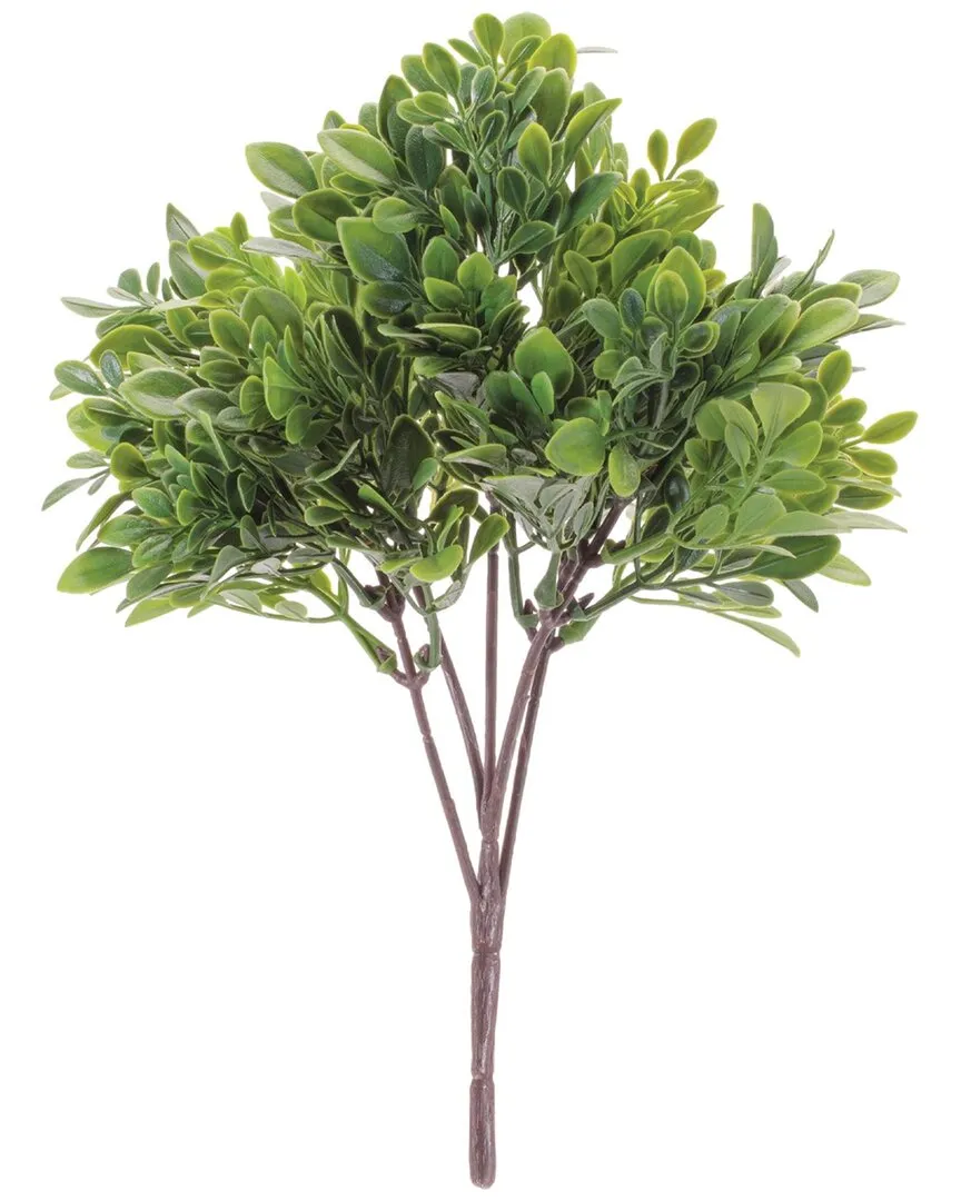 Set of 6 Boxwood Foliage Bushes - Green