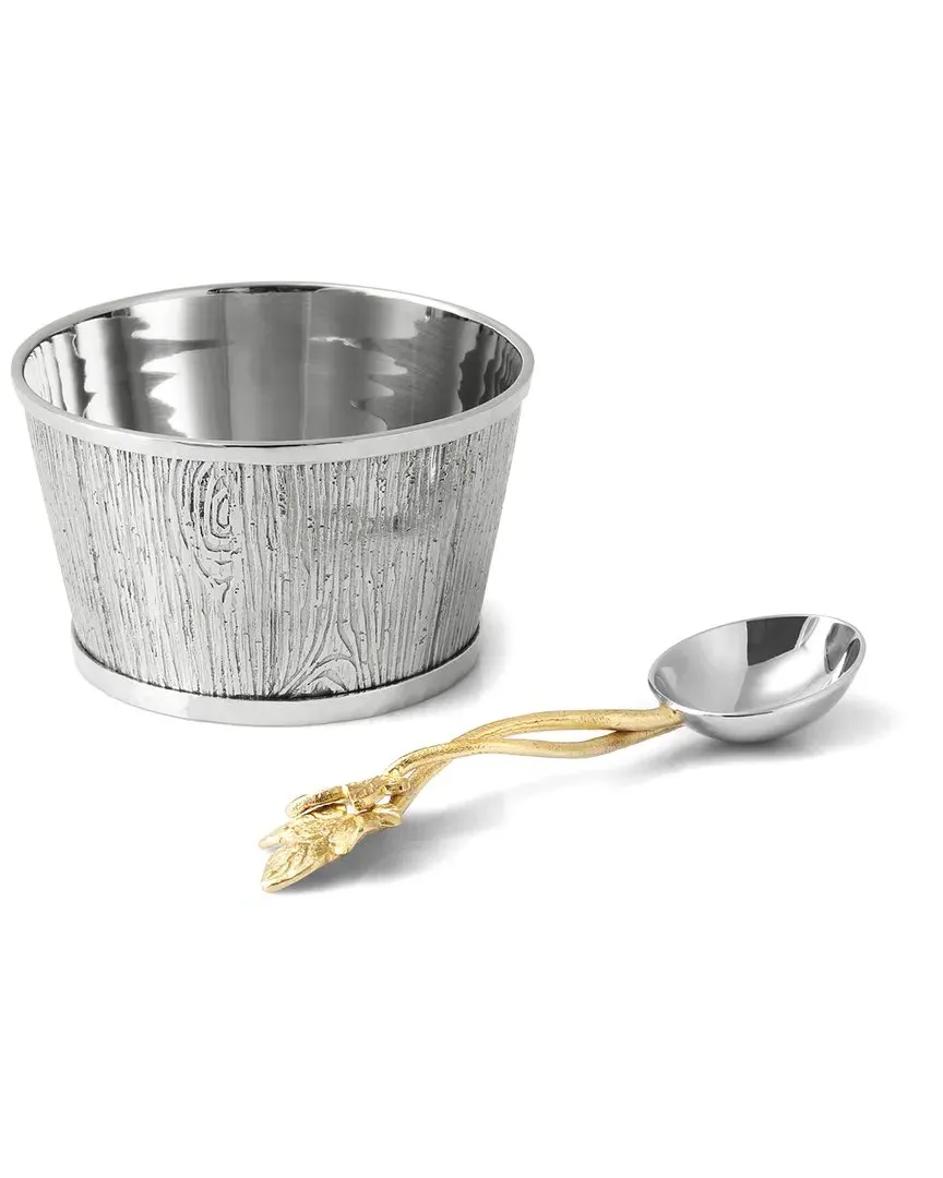 Ivy & Oak Nut Dish with Spoon - Brass
