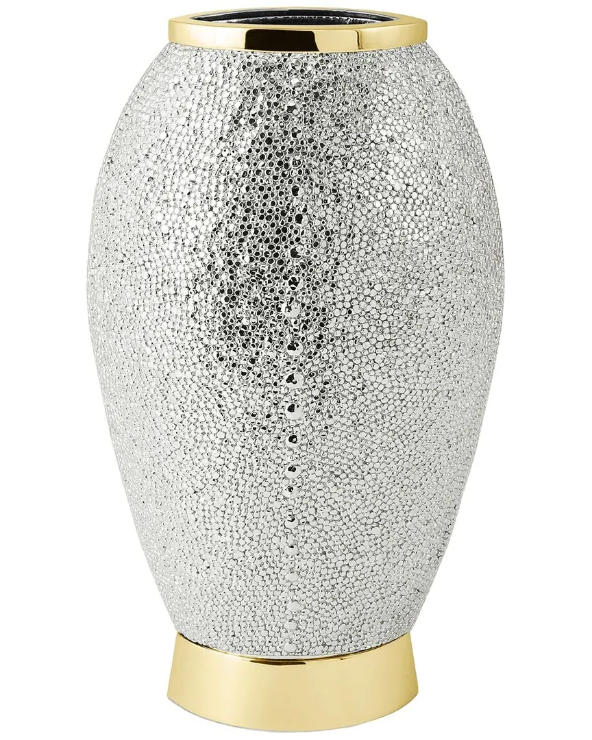 Shagreen Large Vase - Silver image