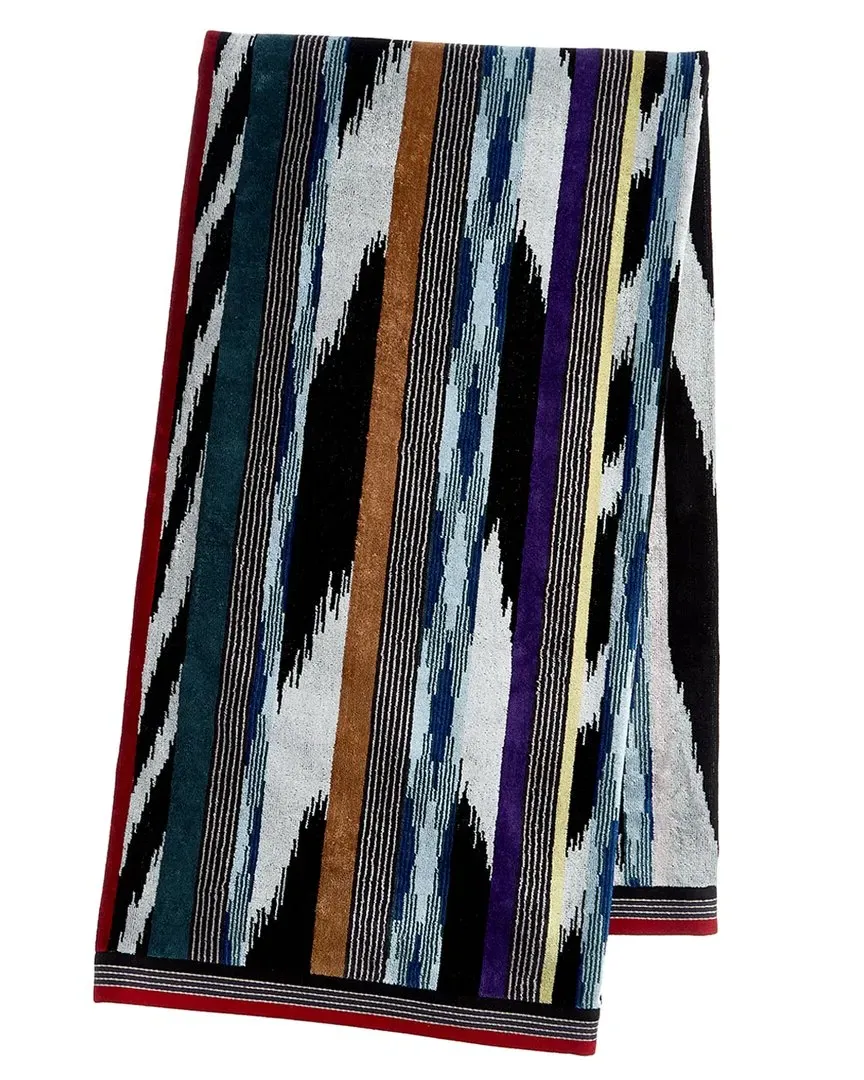 Clint Telo Bath Sheet - Black Multicolor