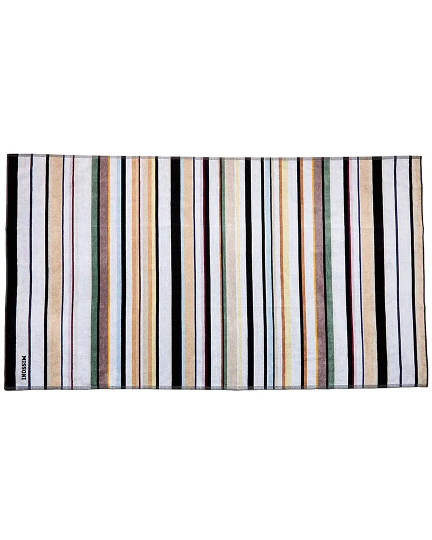 Connor Beach Towel - Nero Multicolor, Cotton image