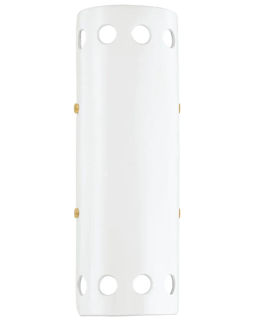 Tali Roth Jean Wall Sconce - Aged Brass, Ceramic image