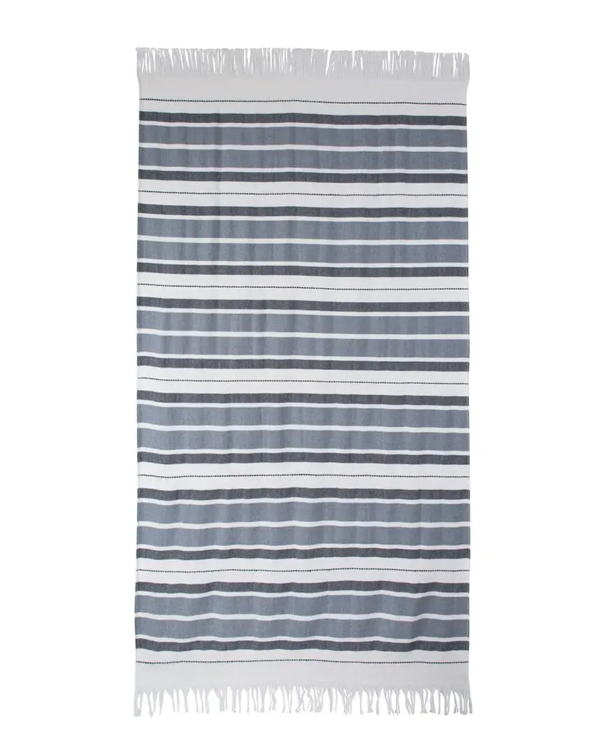 Antalya Beach Towels Set of 2 with Fringe - Grey, Cotton image
