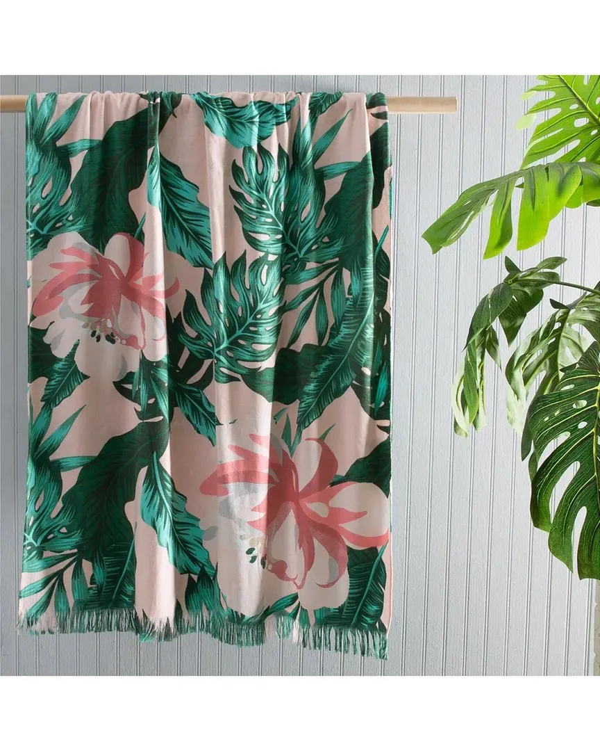 Set of 2 Floral Hammam Beach Towels - Multicolor, Cotton