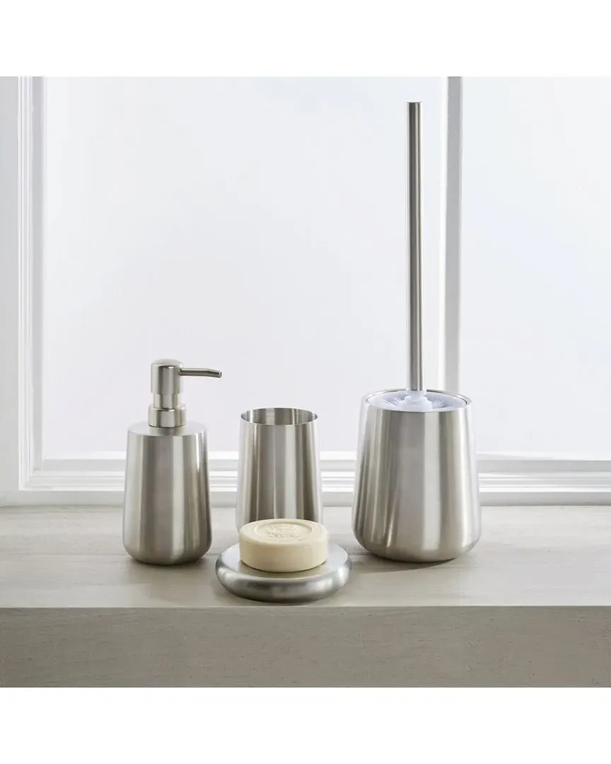 Vortex 4-Piece Bath Countertop Set - Stainless Steel