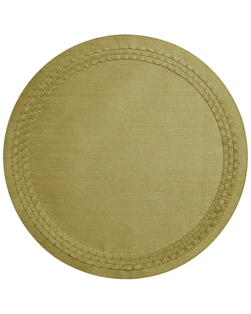 August Round Placemats Set of 4 - Sage, Vinyl image