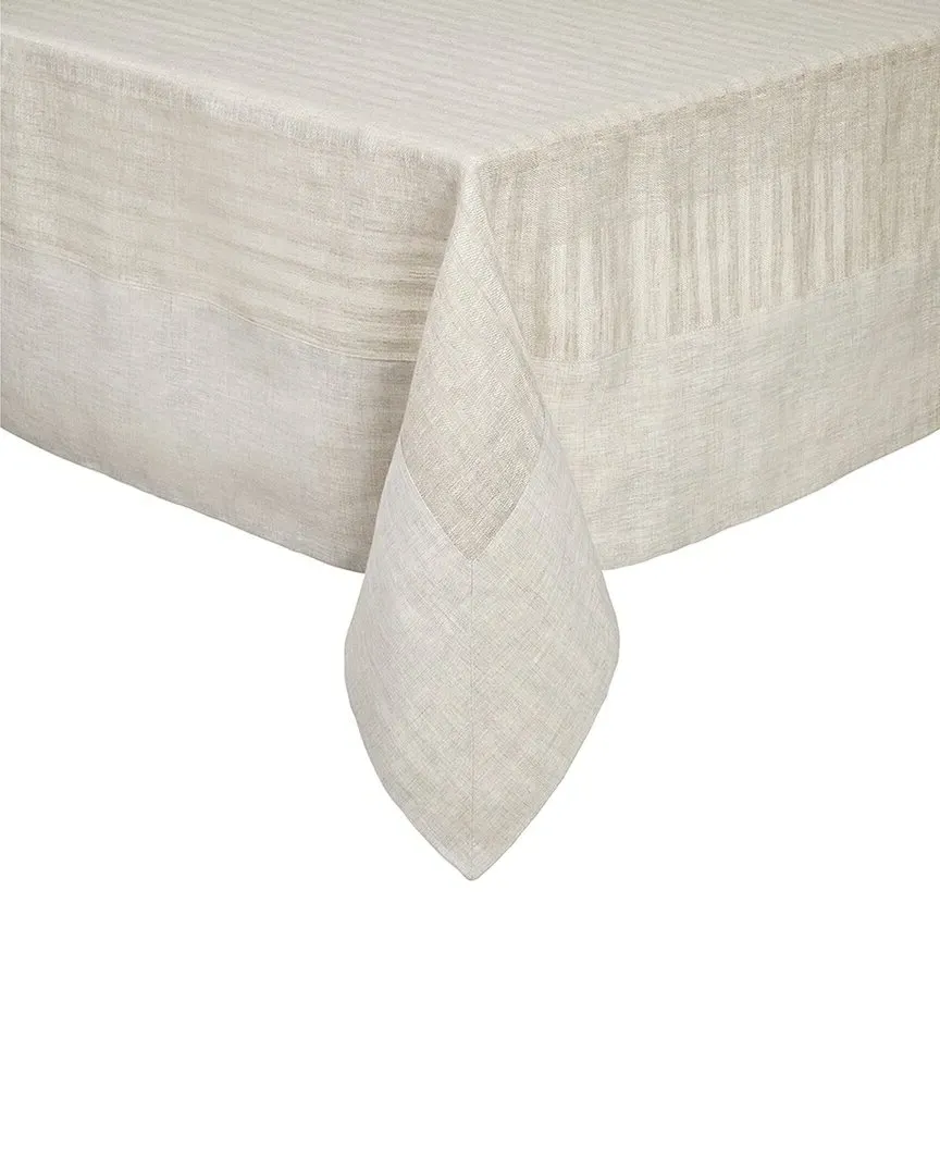 Greenwich Square Tablecloth - Beige, Linen image