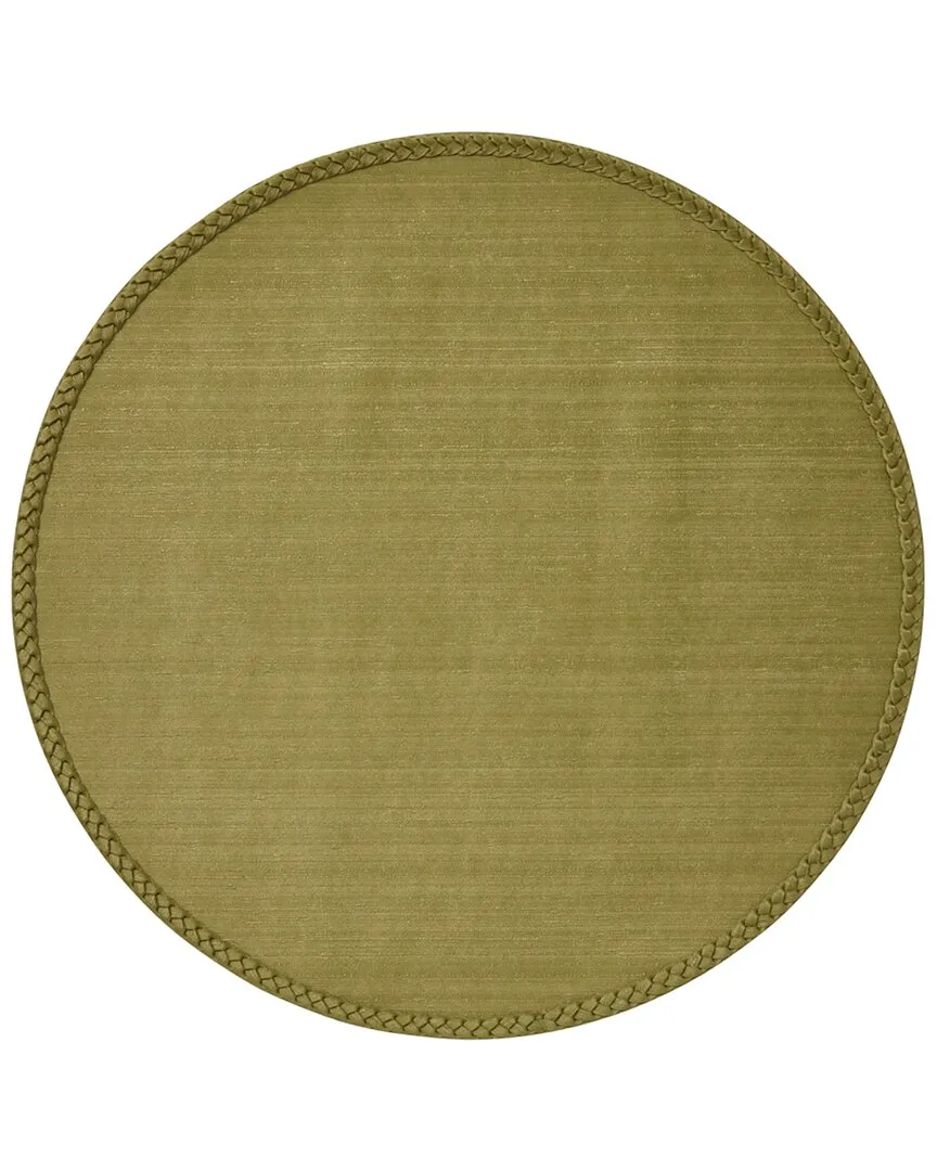 Lexington Round Placemats Set of 4 - Green, Vinyl