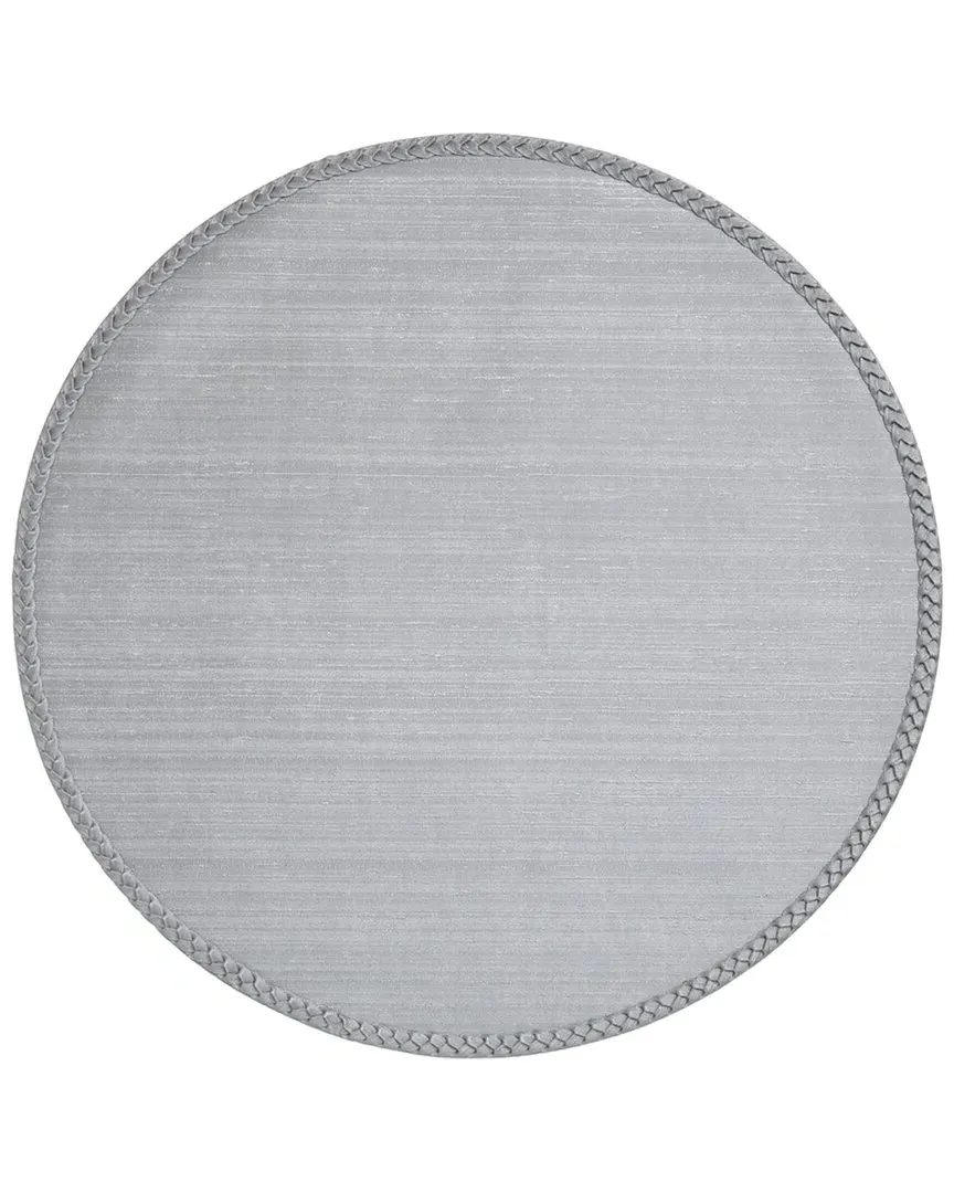 Lexington Round Placemats Set of 4 - Silver, Vinyl
