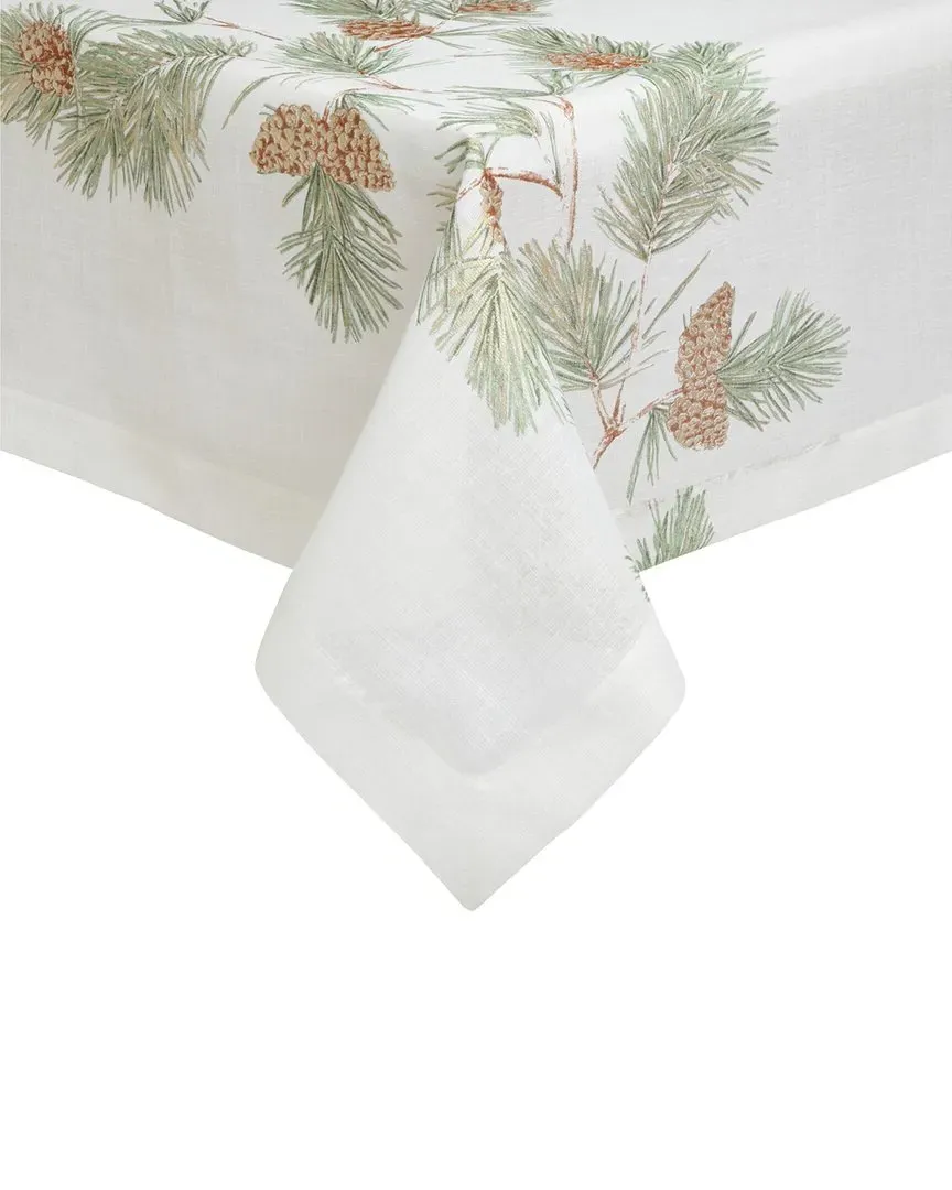 Newbury Round Tablecloth - White image