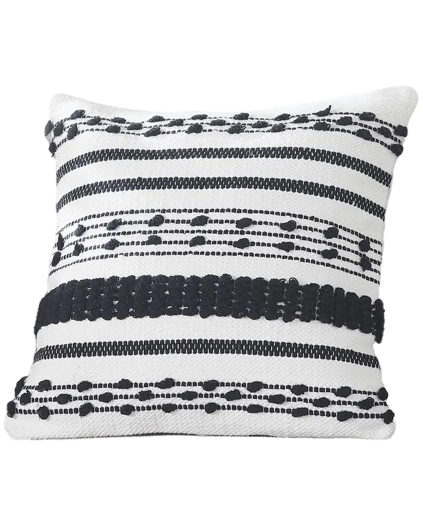 18in Cotton Decorative Pillow Cover - White