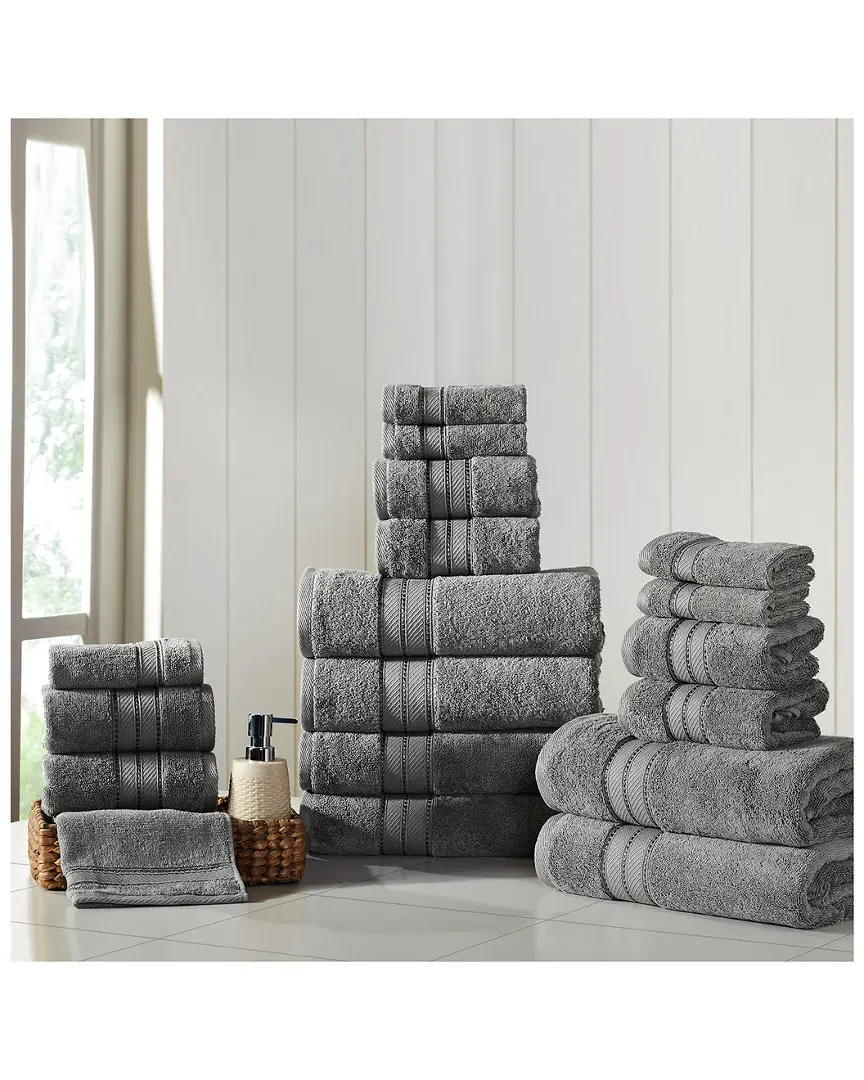 18pc SpunLoft Towel Set - Charcoal, Cotton image
