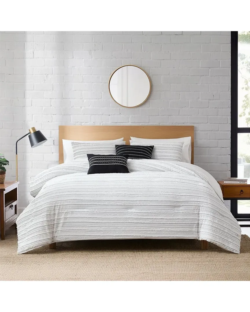 Dixie Jacquard Comforter Set - Grey, Microfiber