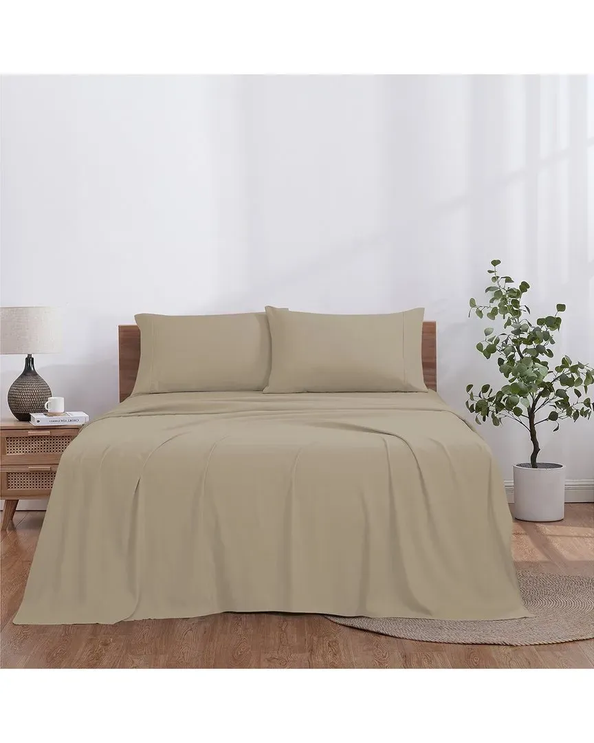 Easy Care Microfiber Sheet Set - Brown