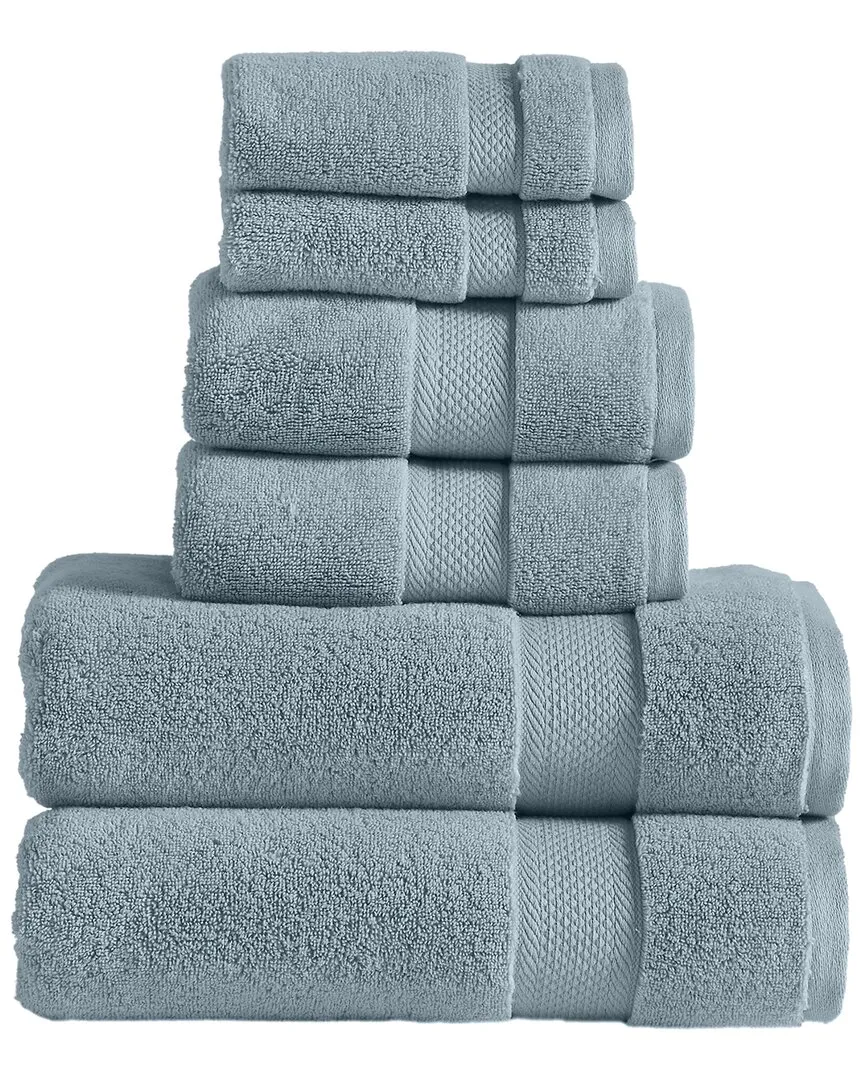 Luxury Quick-Dry 6pc Towel Set - Sea, Cotton