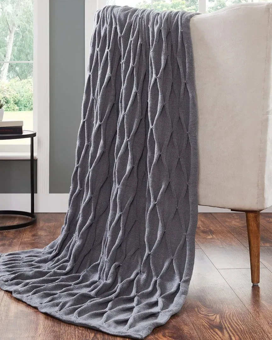 Samira Acrylic Embellished Throw - Charcoal image