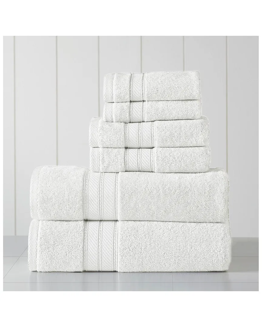 SpunLoft 6-Piece Towel Set - White, Cotton