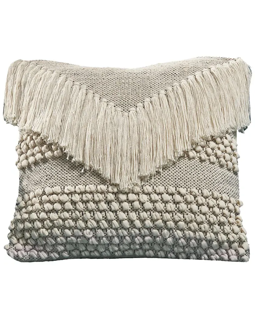 Threads Decorative Pillow Cover with Zipper - Cotton