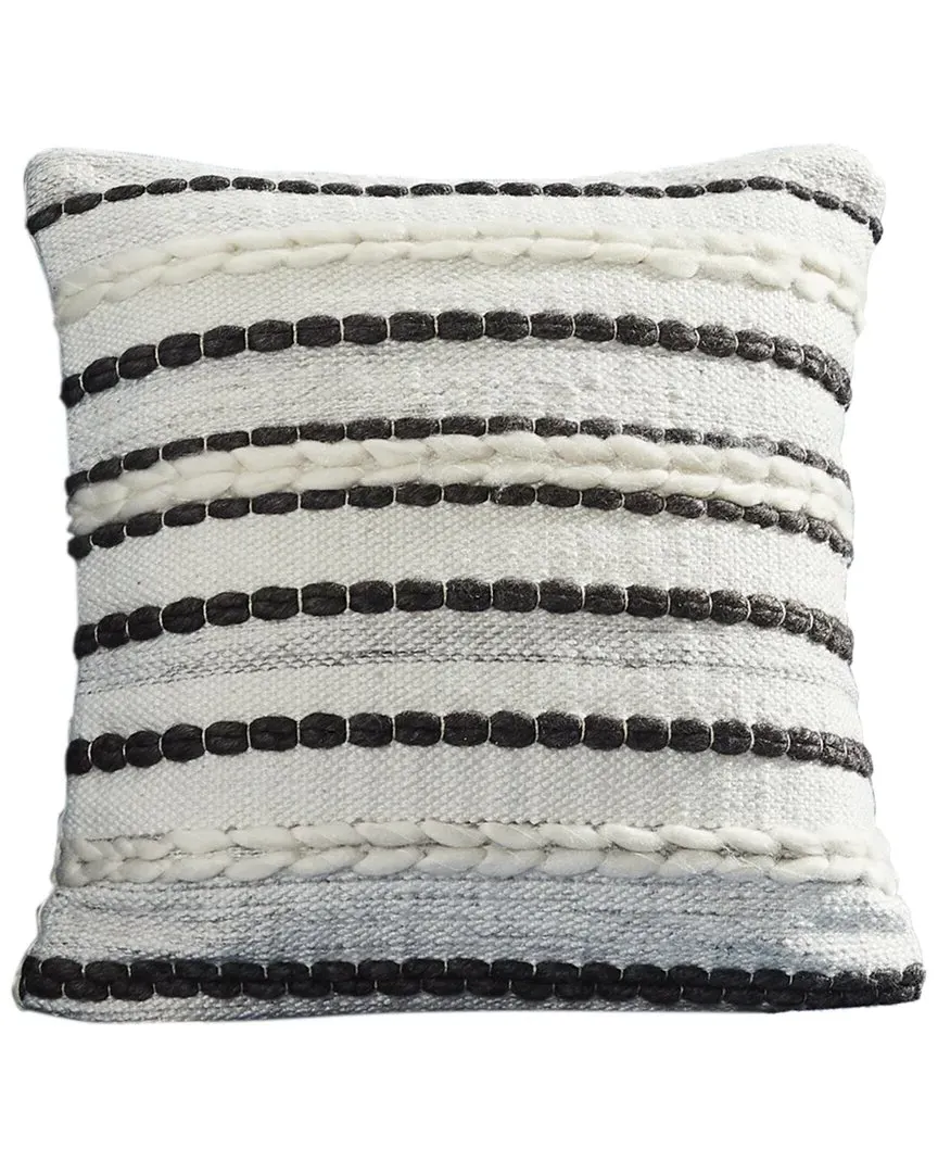 Threads Decorative Pillow Cover with Zipper - Cotton image