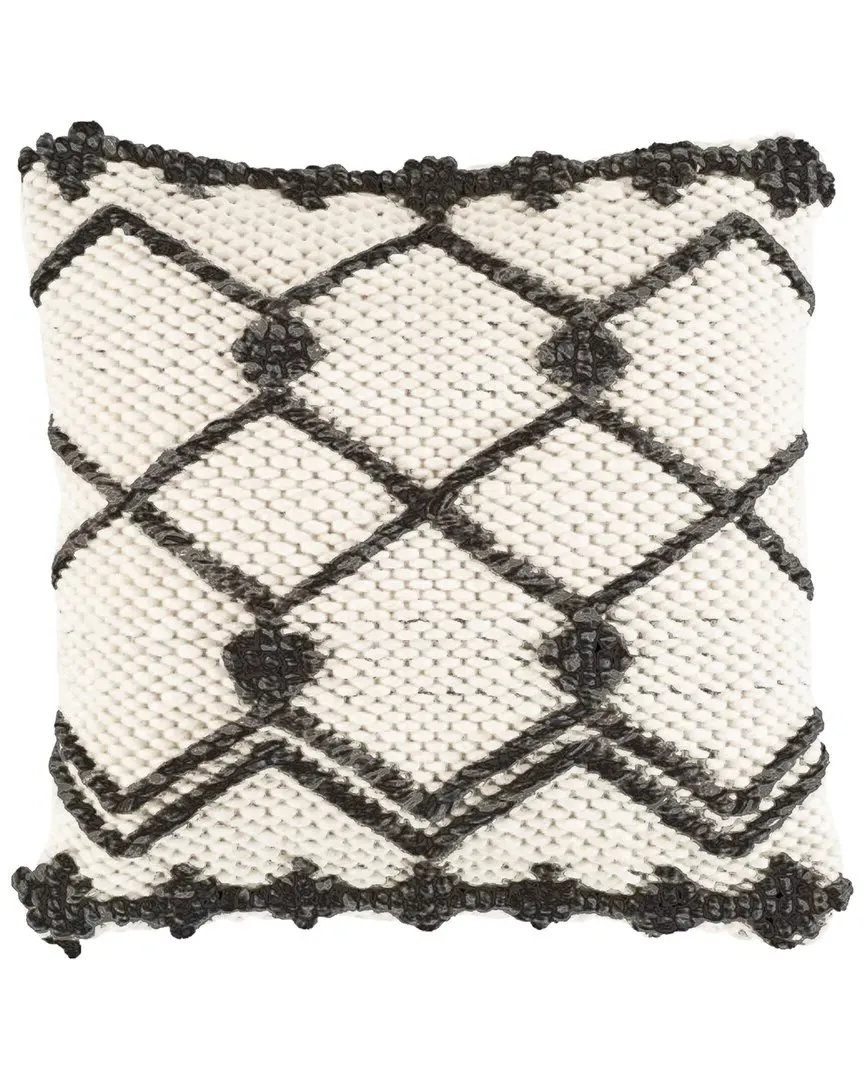 Threads Decorative Pillow Cover with Zipper - Wool