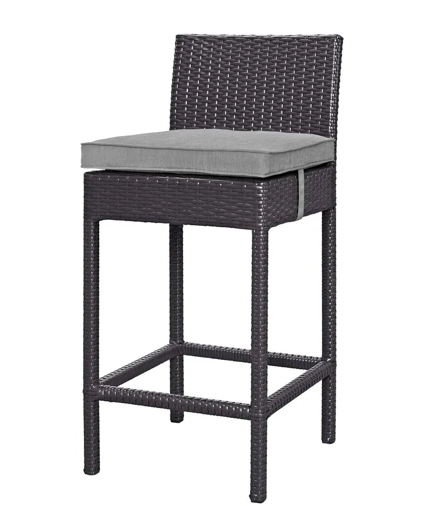 Convene Outdoor Patio Bar Stool - Espresso Gray image