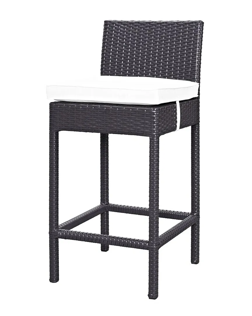 Convene Outdoor Patio Bar Stool - Espresso White image