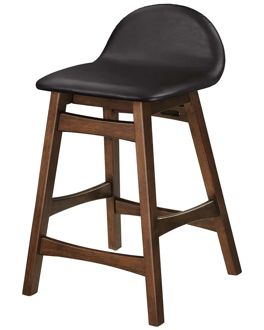 Juno Counter Stool Set of 2 - Brown, Rubberwood image