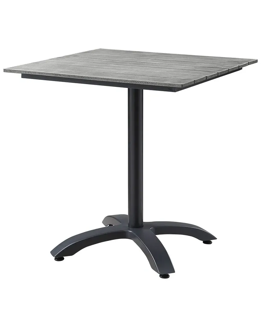 Maine Square Outdoor Patio Dining Table - Gray Brown, Polywood