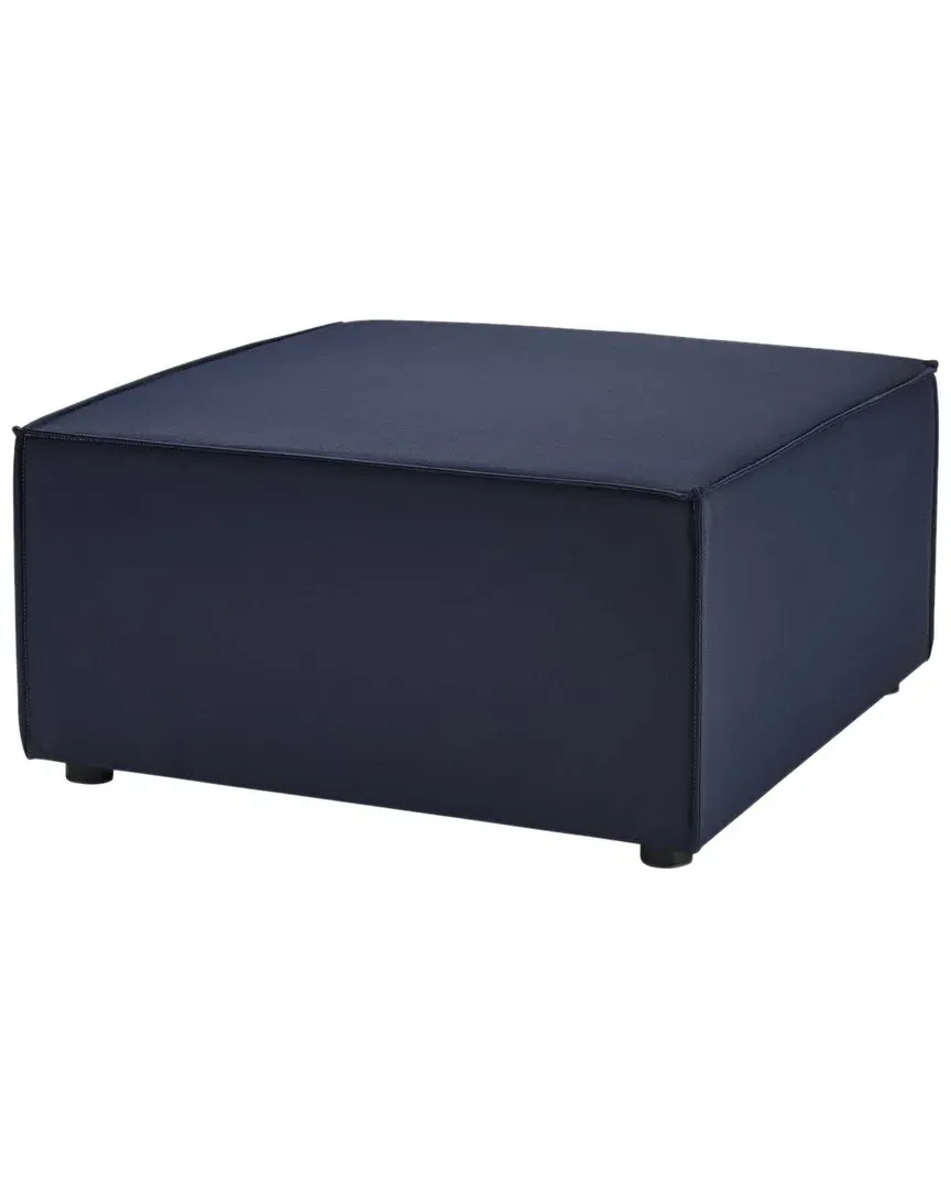 Saybrook Outdoor Sectional Sofa Ottoman - Navy, Sunbrella