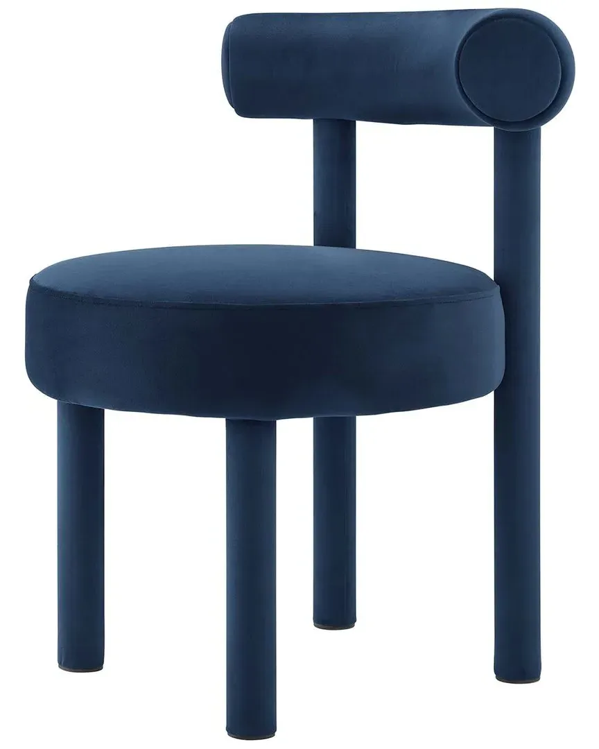 Toulouse Dining Chair - Blue, Velvet image