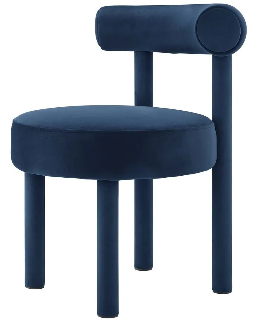 Toulouse Set of 2 Dining Chairs - Blue, Velvet