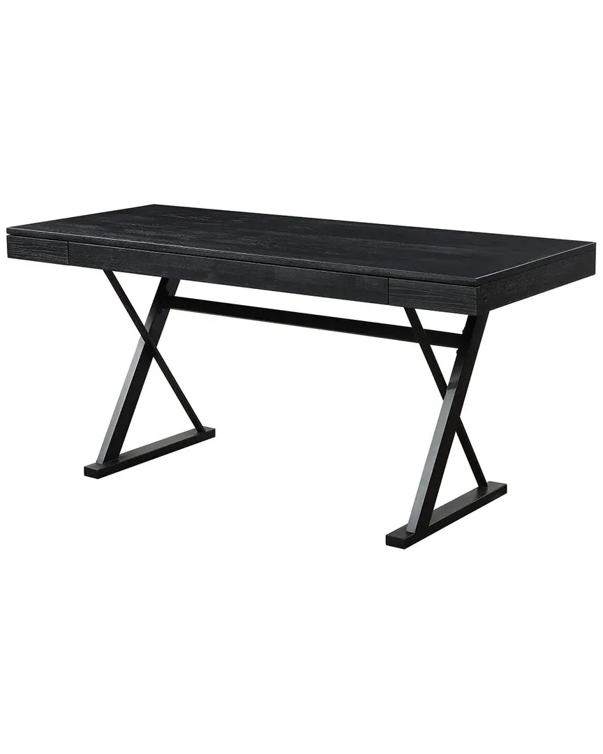 Profecto Desk with Drawers - Black, Ash image