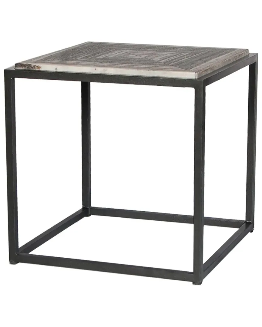 Winslow Marble Side Table - Grey, Iron image