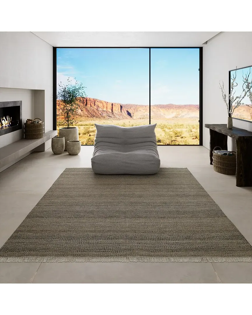 Cove Hand Woven Indoor/Outdoor Rug - Grey, Recycled Plastic