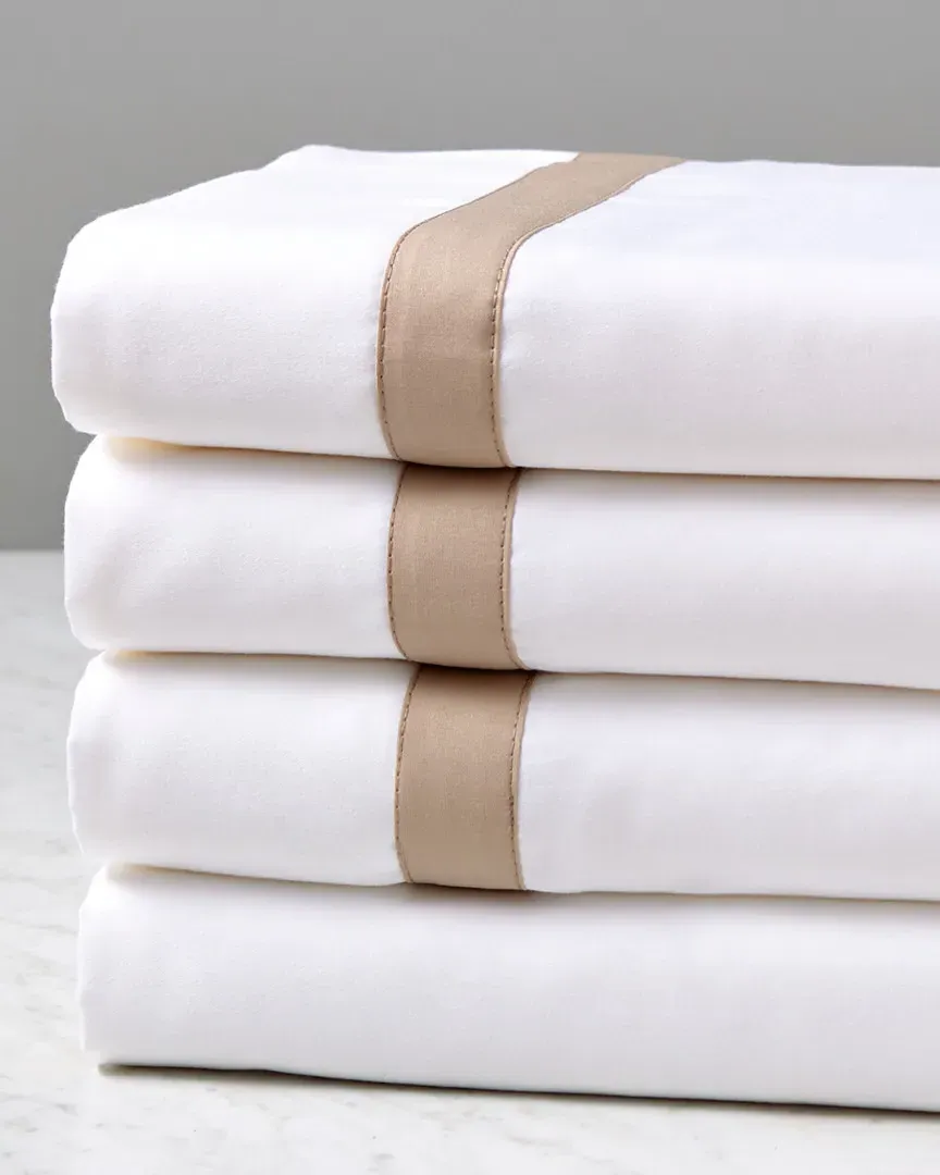 400TC Liason Belladona Sheet Set - White, Egyptian Cotton image