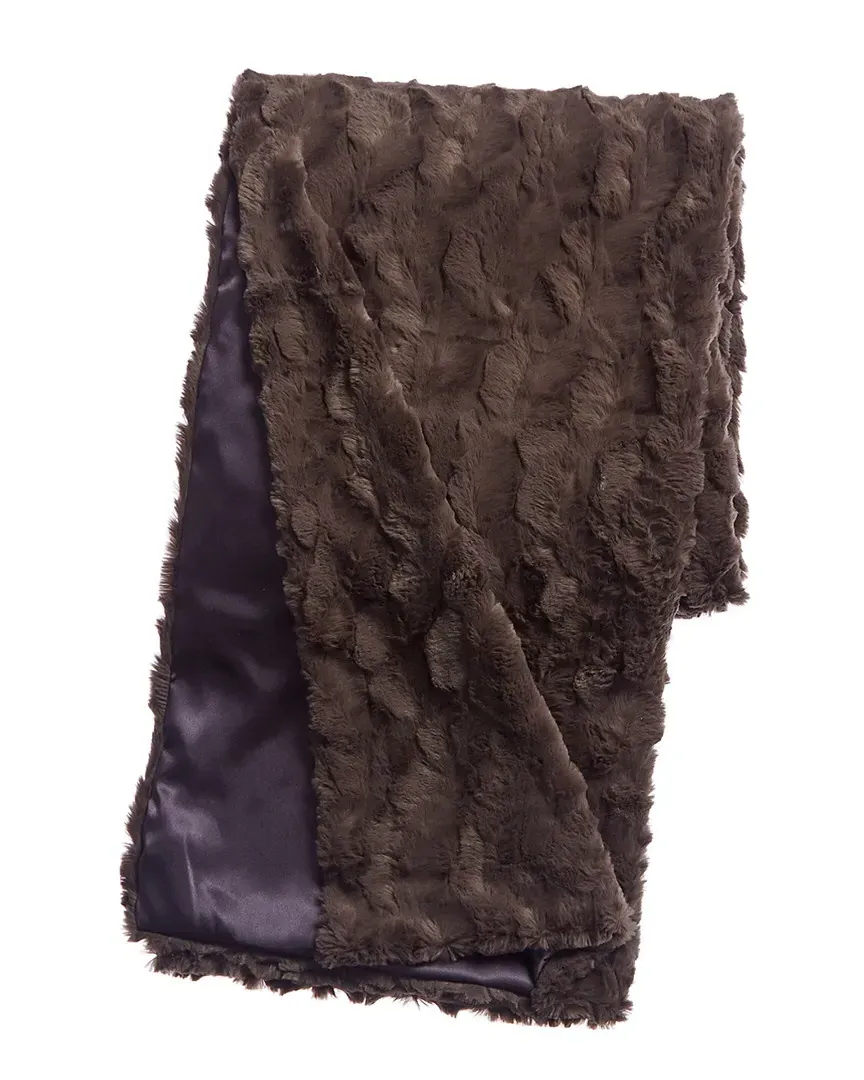 Oversized Faux Fur Throw - Charcoal image