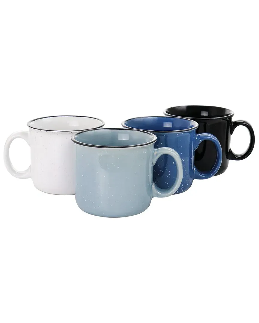 Colebrook Speckled 4-Piece Mug Set - Multi, Stoneware
