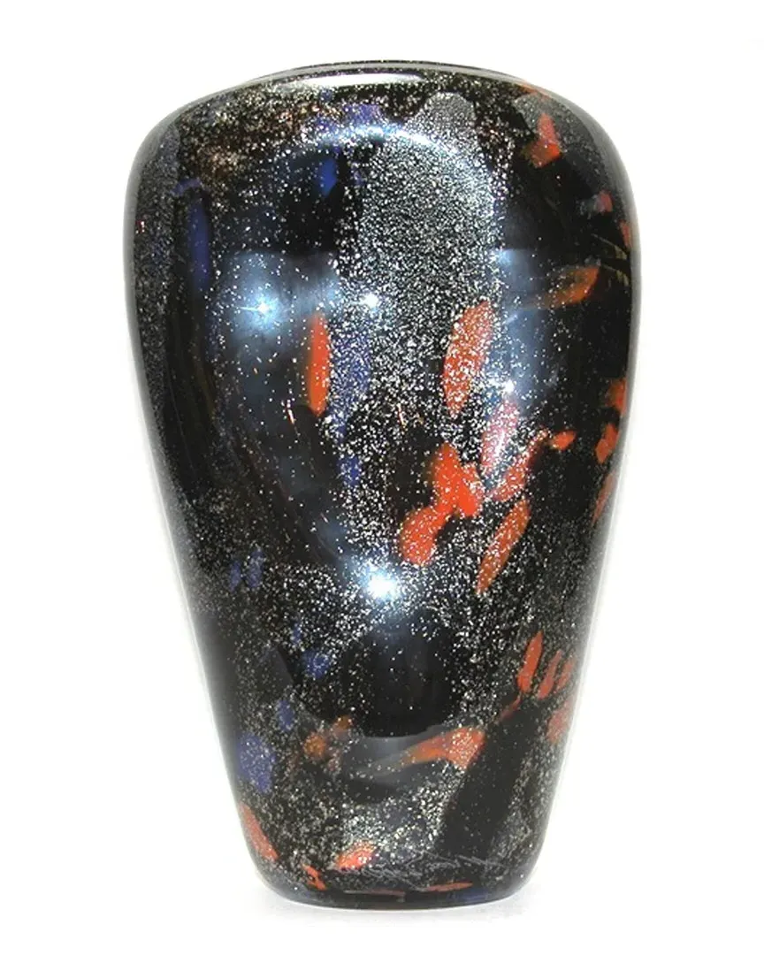 European Art Glass Torino Vase - Black